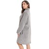 Just Love Plush Zipper Lounger Short Robe - 2 of 3