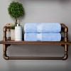 Luxury Cotton Heavyweight Ultra-Plush Bath Towel Set of 2 by Blue Nile Mills - 2 of 4