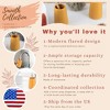Evideco French Home Goods Elegant Stoneware Bathroom Tumbler & Toothbrush Holder - Flared Shape, 14 oz - 3 of 4
