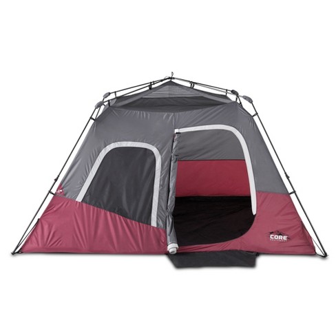 CORE Instant Cabin 11 x 9 Foot 6 Person Cabin Tent with Air Vents and Loft, Red - image 1 of 4