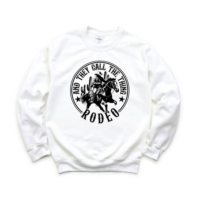 Simply Sage Market Women's Graphic Sweatshirt Call The Thing Rodeo Circle