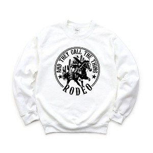 Simply Sage Market Women's Graphic Sweatshirt Call The Thing Rodeo Circle - 1 of 3