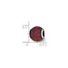 Black Bow Jewelry Sterling Silver Purple Laser Cut Bead Charm - 2 of 3