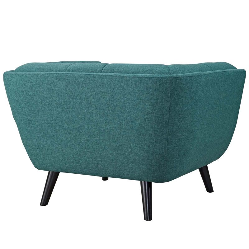 Modway Bestow Upholstered Fabric Armchair Teal, 3 of 7