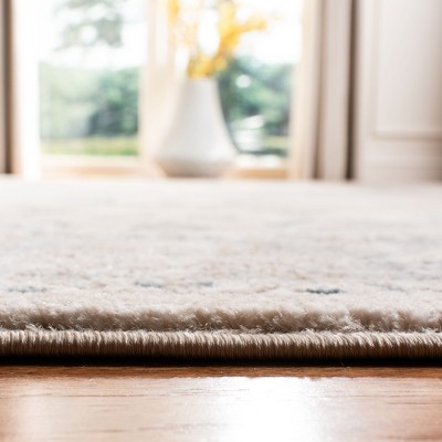 Handmade Gray Square Wool and Synthetic Rug, 6'7" x 6'7"