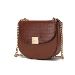 MKF Collection Brooklyn Crocodile Embossed Vegan Leather Women’s Shoulder Bag by Mia K - 1 of 4