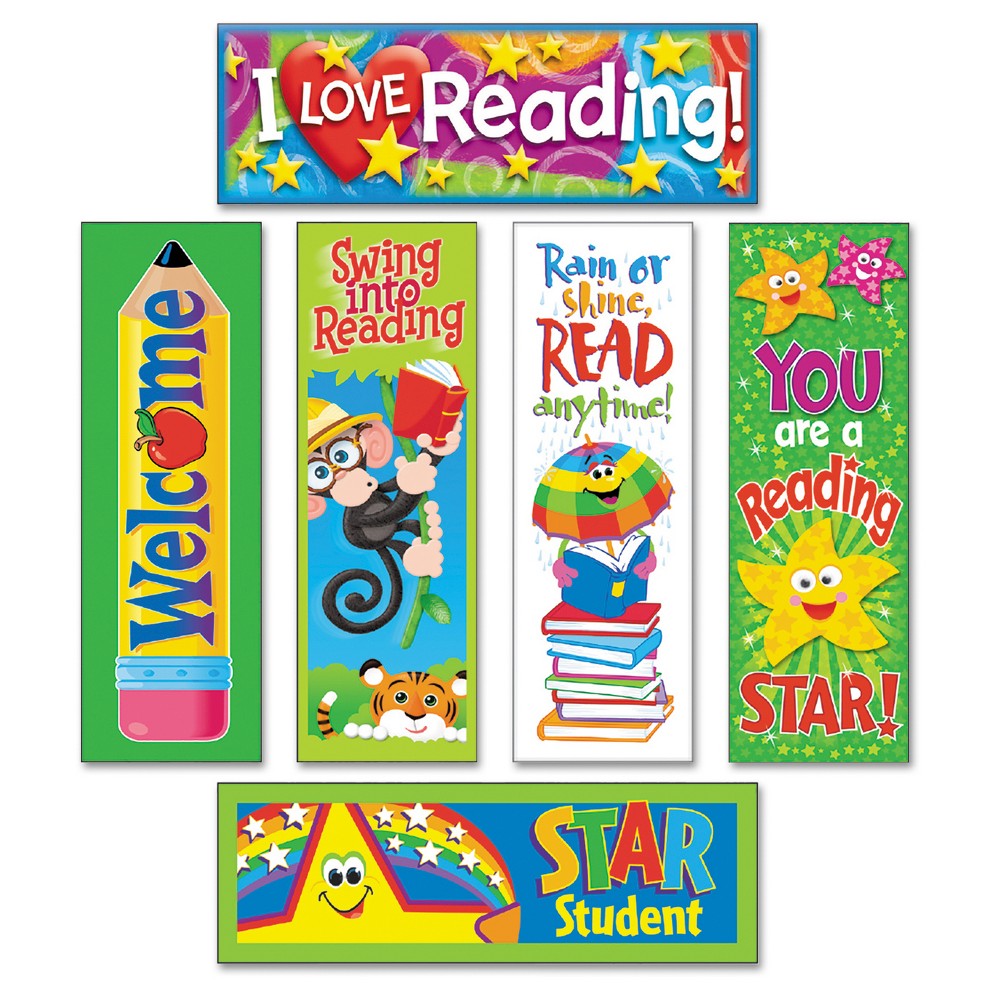 UPC 078628129076 product image for TREND Bookmark Combo Packs, Reading Fun Variety Pack #2, 2w x 6h, 216/Pack | upcitemdb.com