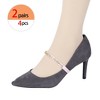 Allegra K Women's Detachable Elastic Rhinestones Heels Shoe Strap Band - 4 of 4