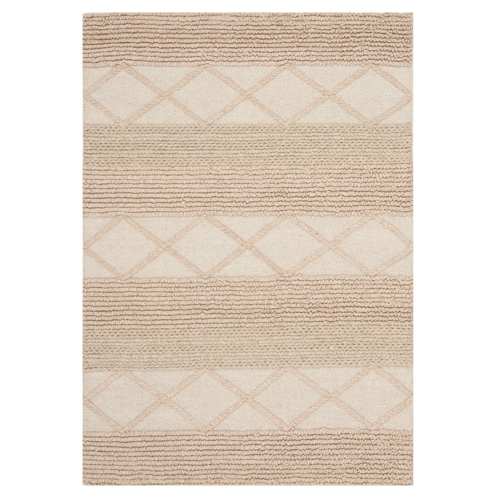 Beige Geometric Woven Area Rug 5'x8' - Safavieh