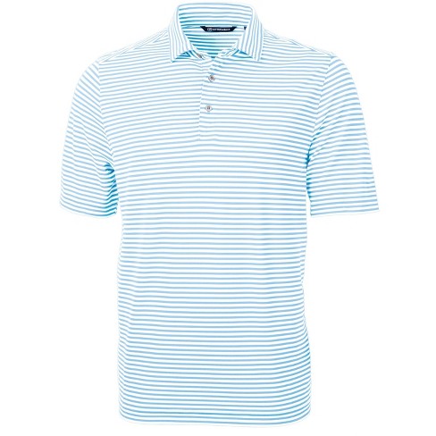 Cutter & Buck Virtue Eco Pique Stripe Recycled Mens Big And Tall Polo ...