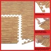 EVA Foam Floor Tiles 6-Pack - 24 SQFT Woodgrain Puzzle Mats for Floor - Interlocking Foam Tiles for Family Room or Gym Flooring by Stalwart (Light) - 4 of 4