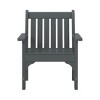 WestinTrends Outdoor Patio 2-Piece HDPE Adirondack Garden Chair with Square Adirondack Side Table Set - 4 of 4
