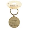 Dicksons All Things Work For Good Gold Tone 2.5 Inch Pewter Keychain Ring Accessory - 2 of 4