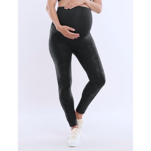 Women's Secret Fit Over the Belly Coated Full Length Legging | Motherhood Maternity - 1 of 4