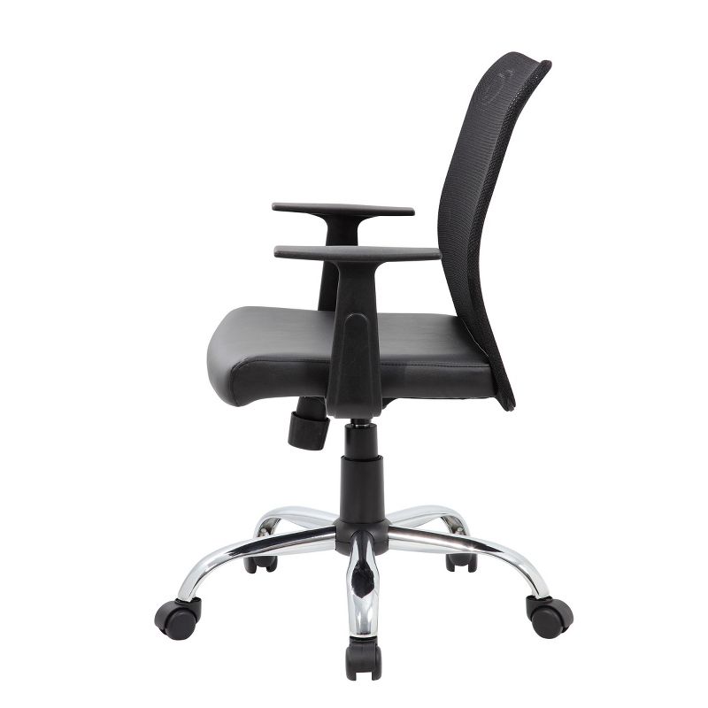 Fixed Arm Budget Mesh Task Chair Black - Boss Office Products, 4 of 11