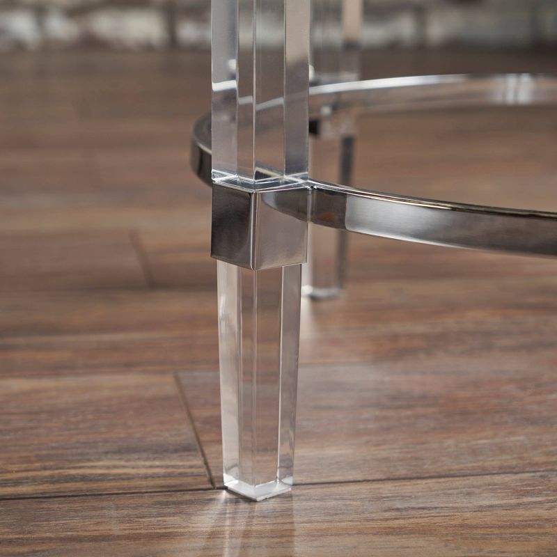 Orianna Circular Glass Table Clear - Christopher Knight Home, 6 of 7