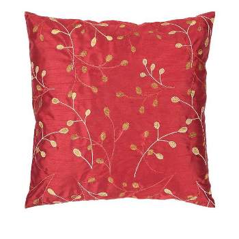 Mark & Day Stavelot Traditional Bright Red Throw Pillow