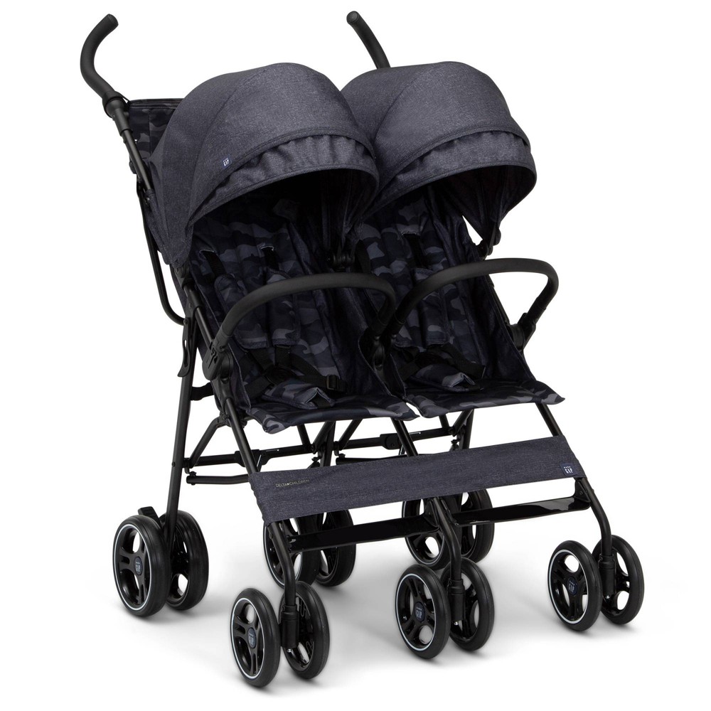 Photos - Pushchair babyGap by Delta Children Classic Double Stroller - Black Camo