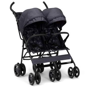 babyGap by Delta Children Classic Double Stroller - Black Camo