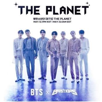 The Planet - Bastions - incl. Photobook, Lyric Book, BTS Signed Poster, BTS x Bastions Signed Poster, BTS Deco Sticker, BTS Plat Sticker + BTS Photo