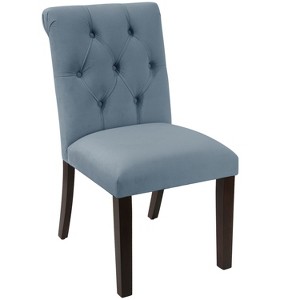 Anita Tufted Rollback Dining Chair Blue Velvet - Cloth & Co.