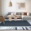 Washable Modern Bordered Rug Non Slip Low Pile Rug Soft Throw Floor Cover Foldable Indoor Carpet for Living Room Bedroom Playroom Nursery - 3 of 4