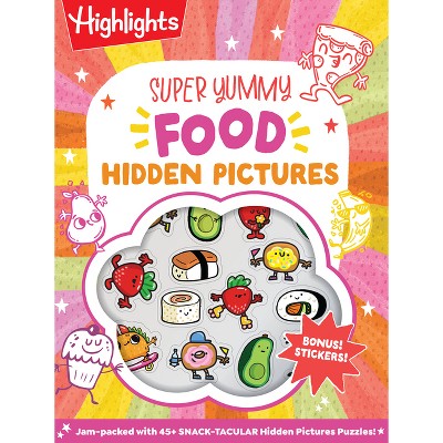 Super Yummy Food Hidden Pictures Puzzles - (Paperback)