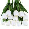 Unique Bargains Decoration Wedding Home Tulip Artificial Flowers 14.9" 12 Pcs - 3 of 4