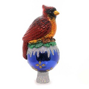 Old World Christmas 6.75 In Cardinal Tree Top Finial Bird Tree Ornaments - 1 of 2