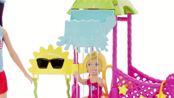 Barbie Skipper Doll and Waterpark Playset with Working Water Slide and Accessories First Jobs, 2 of 8, play video