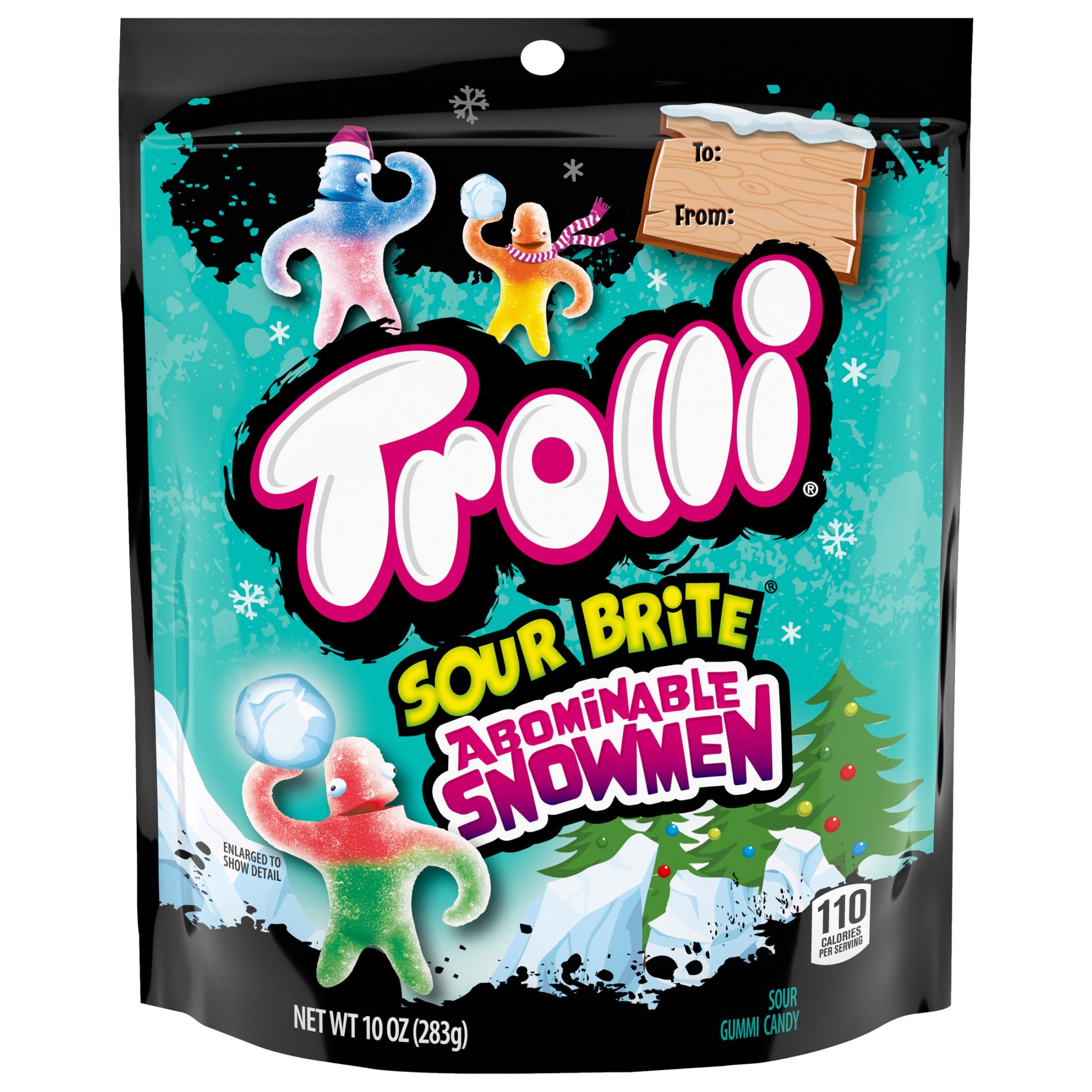 Trolli Abominable Snowman Christmas Candy Stocking Stuffers - 10oz