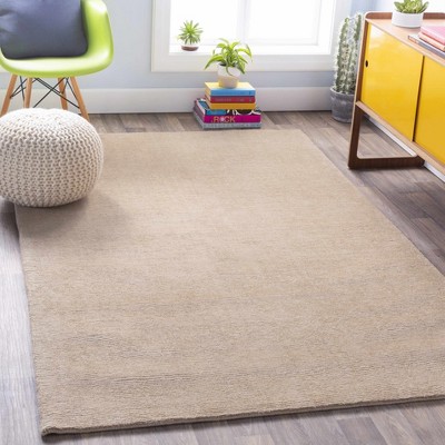 Hauteloom Brockton Solid Tan Wool Rug