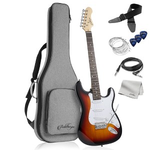 Ashthorpe 39-Inch Electric Guitar with S-S-S Pickups and Tremolo Bar, Full-Size Guitar Kit with Gig Bag and Accessories - 1 of 4
