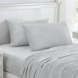Ultra Soft Microplush Solid Fleece Sheet Set by Sweet Home Collection™ - 1 of 4
