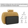 FATMOON Straw Clutch Purse for Women Wedding Hand-Woved Evening Straw Handbag Party Wedding Summer Beach Bag Wicker clutch - 4 of 4