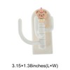 Unique Bargains Utility 3-Hook Adhesive Bunny 3.15"x1.38" 5 Pcs - 3 of 4