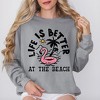 Simply Sage Market Women's  Garment Dyed Graphic Sweatshirt Better At The Beach Flamingo - 2 of 4