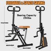 NAYSAYE Squat Machine Exercise Equipment 250 Lbs Squat Rowing Machine with Home Workout Machine Leg Glute Trainer for Full Body, Black, 37"*11"*9" - 3 of 4