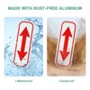 Unique Bargains Aluminum Reflective Outdoor Garden Arrow Sign for Outdoor Lawn Garden 1 Pc - 4 of 4
