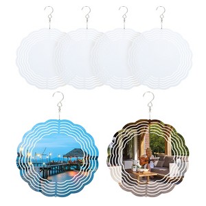 Unique Bargains Aluminum 3D Shape Waterproof Flexible Wind Chimes - 1 of 4