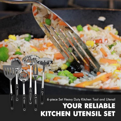 CHEF CRAFT 6 Piece Heavy Duty Stainless Steel Kitchen Tool and Utensil Set 1 Set — фото 5