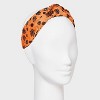 Halloween Pumpkin and Spider Web Top Knot Headband - Orange - 2 of 4