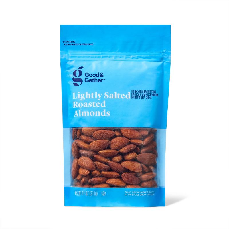 Lightly Salted Roasted Almonds - 11oz - Good &#38; Gather&#8482;, 1 of 5