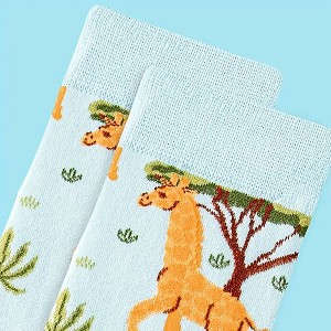 Safari Giraffe Socks  (Women's Sizes Adult Medium) from the Sock Panda - 1 of 2