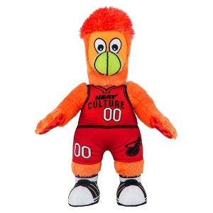 Bleacher Creatures Miami Heat Burnie 10" Plush Figure (Heat Culture City Edition Uniform) - 1 of 4