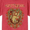 Harry Potter Gryffindor Magical Moments Crest Crew Neck Short Sleeve Red Heather Women's T-shirt - 2 of 3