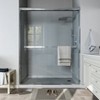 ONWITH 56 in. 60 in. W x 72 in. H Sliding Framed Shower Door in Chrome with Clear Glass - 2 of 4