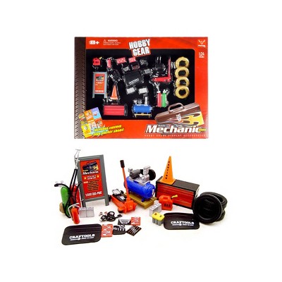 Mechanic Accessory Set for 1/24 Scale Cars 23 Pieces by Phoenix Toys