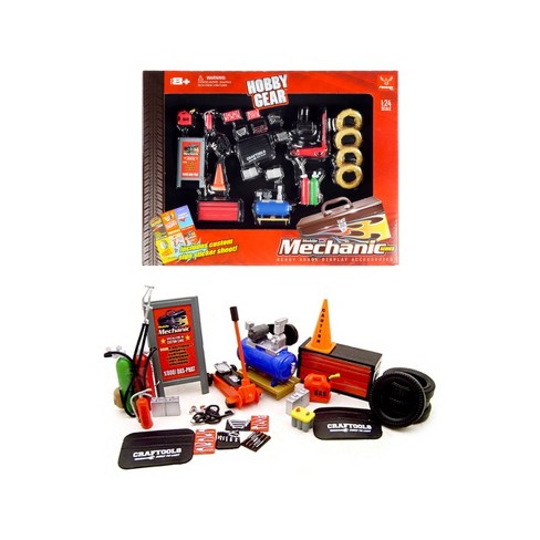 Mechanic Garage Accessories Set for 1/24 Scale Models by Phoenix Toys