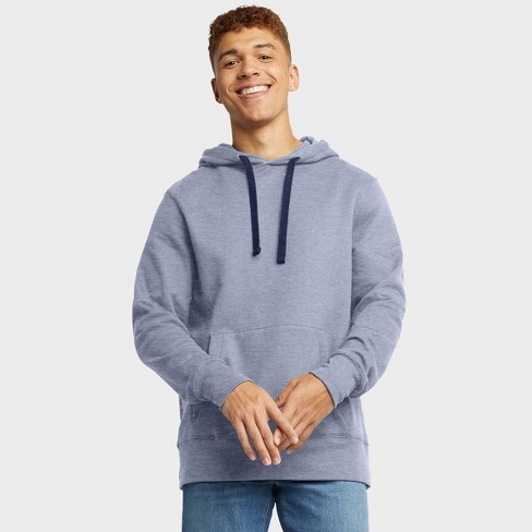 Hanes Originals Men s Fleece Hoodie Navy Heather L Target